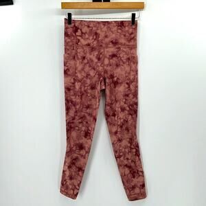 Athleta Salutation Stash Pocket II Printed 7/8 Tight - Tie Dye - Small